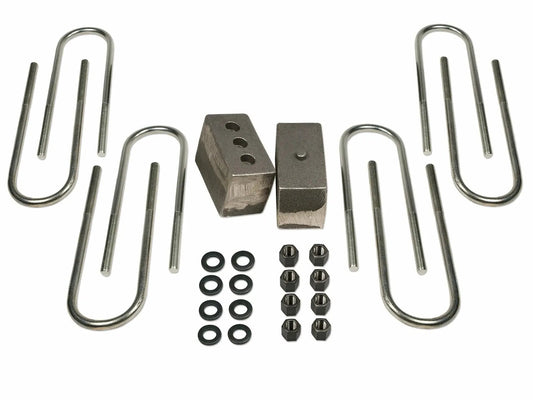 Tuff Country 97096 4in Rear Block and U-Bolt Kit for 2003-2013 Dodge Ram 2500 (3.5in or 4in Axle)