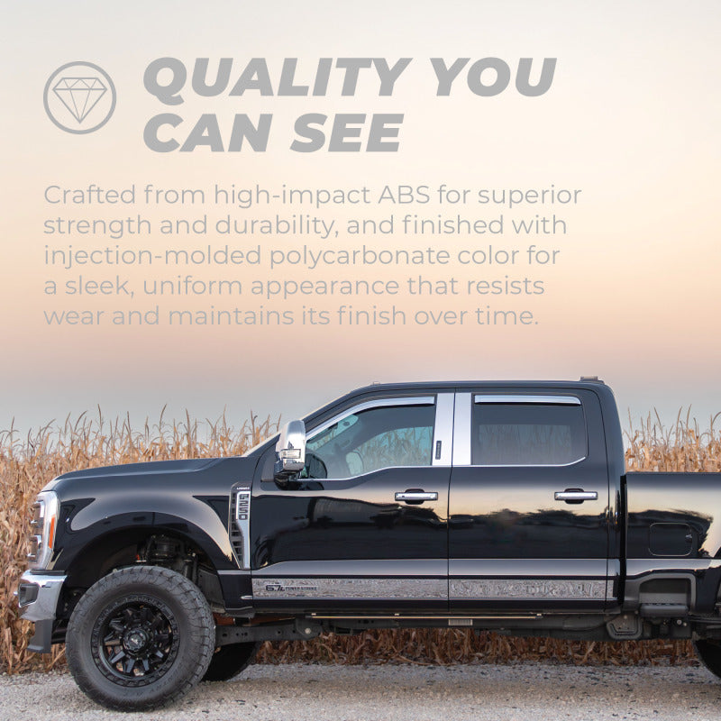 Putco for 2019-2020 Ram 1500 - Crew Cab (Set of 4) Element Chrome Window Visors