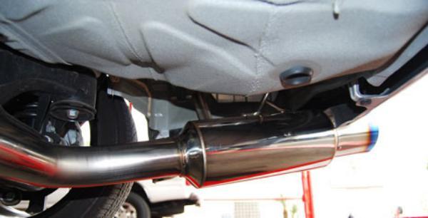 Invidia HS08SW4GST 08-14 Subaru WRX Sedan Single Racing Titanium tip Cat-back Exhaust