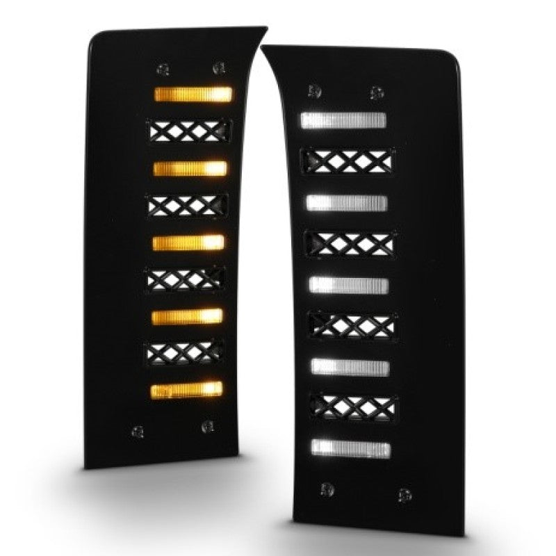 ANZO 22-26 Toyota Tundra (w/Factory LED Refl. & OE Bumper) Z-Series Full LED DRL Vent Lights - Pair