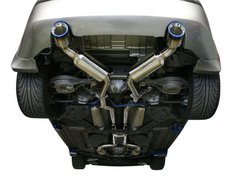 Injen 03-08 350Z Dual 60mm SS Cat-Back Exhaust w/ Built In Resonated X-Pipe - #SES1987TT