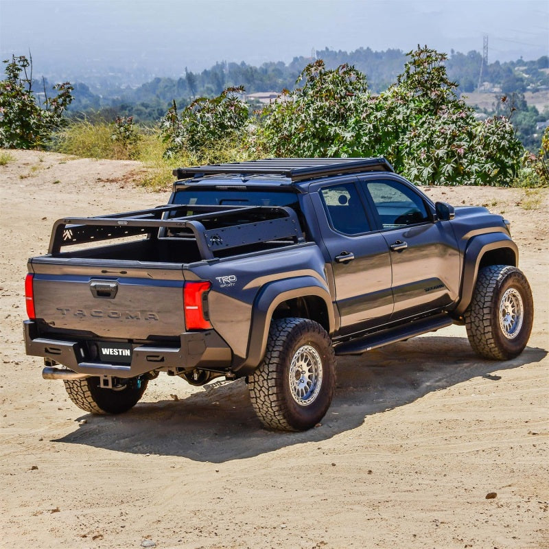 Westin 51-20015 Overland Cargo Rack Base for 2005-2021 Toyota Tacoma Textured Black