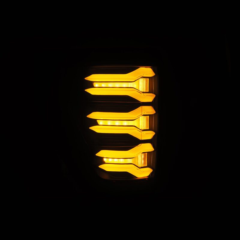 AlphaRex 653030 21-22 Ford F-150 LUXX LED Taillights Black/Red