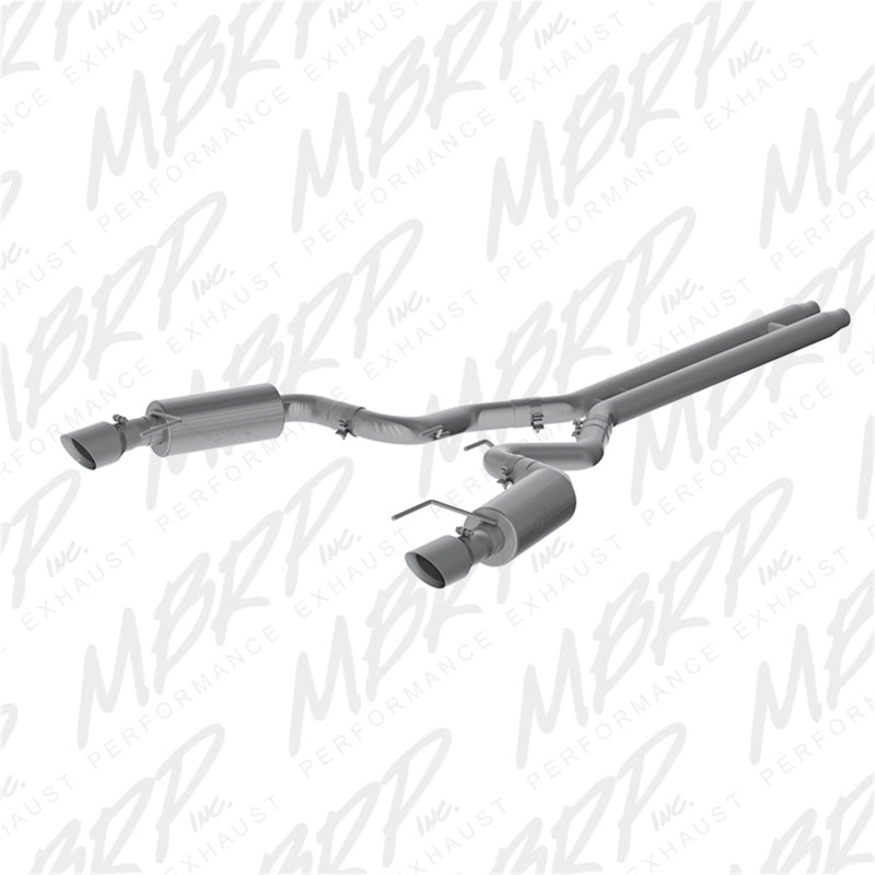 MBRP S7239409 Cat-Back Exhaust System - 2015-2017 Ford Mustang GT 5.0L (Street) | T409 Stainless