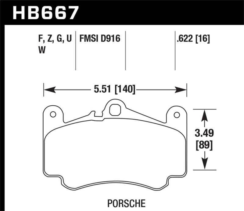 Hawk Performance HB667D.622 ER-1 Motorsport Brake Pads