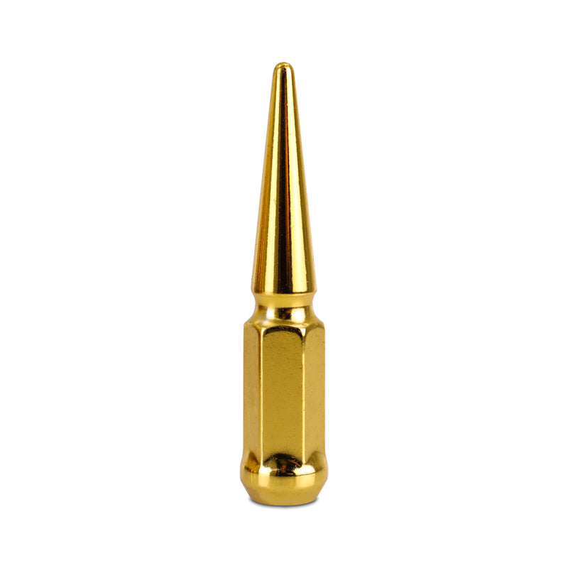 Mishimoto Mishimoto Steel Spiked Lug Nuts M12 x 1.5 24pc Set Gold - #MMLG-SP1215-24GD