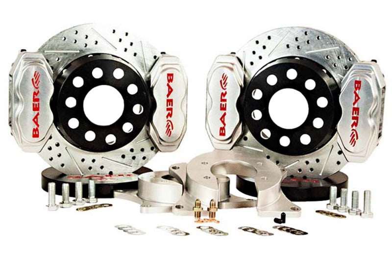Baer Brakes Rear Ends w/ Ford 9in Early Big Bearing HE 11in SS4+ Dual DS Rear SDZ Brake Kit - Clear — 1.625" Pistons