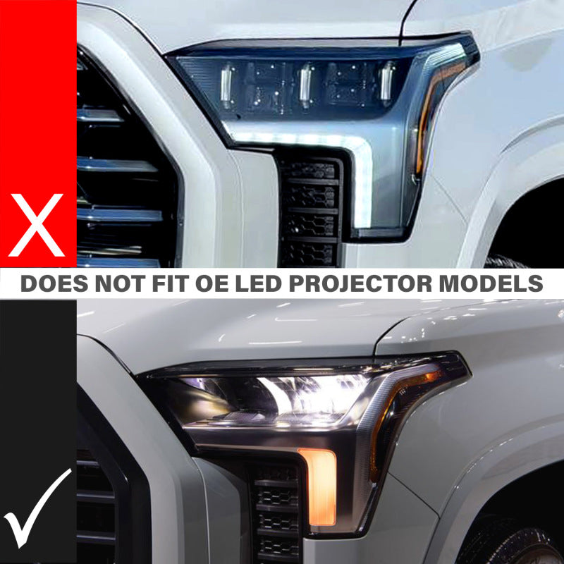 ANZO 22-26 Toyota Tundra (w/Factory LED Refl.) Z-Series Full LED Proj Headlights - Driver Side ONLY