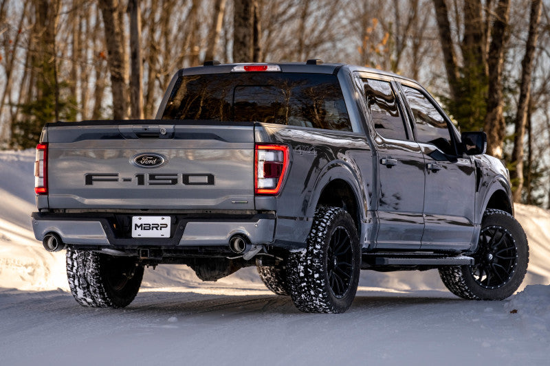 MBRP 22-23 Ford F150 T304 5in OD Carbon Fiber Tip 3in Cat Back Exhaust