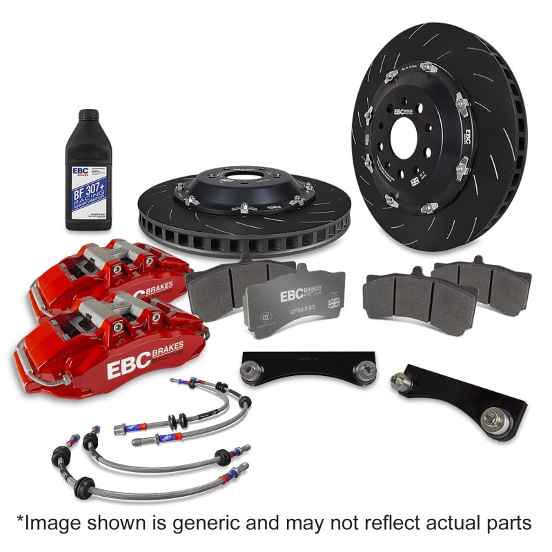 EBC Racing 07-13 BMW M3 (E90/E92/E82) Red Apollo-6 Calipers 380mm Rotors Front Big Brake Kit BBK050RED-1
