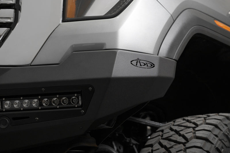 Addictive Desert Designs for 24+ GMC 2500/3500 Phantom Front Bumper w/Winch- Hammer Black