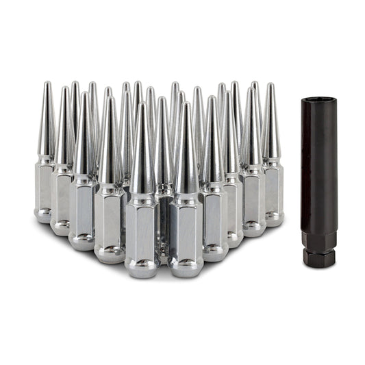 Mishimoto Mishimoto Steel Spiked Lug Nuts M14 x 1.5 24pc Set Chrome - #MMLG-SP1415-24CH