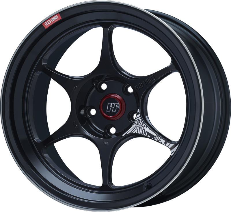 Enkei PF06 - 17x9.5 / 5x114.3 / 22 ET - Black Machined