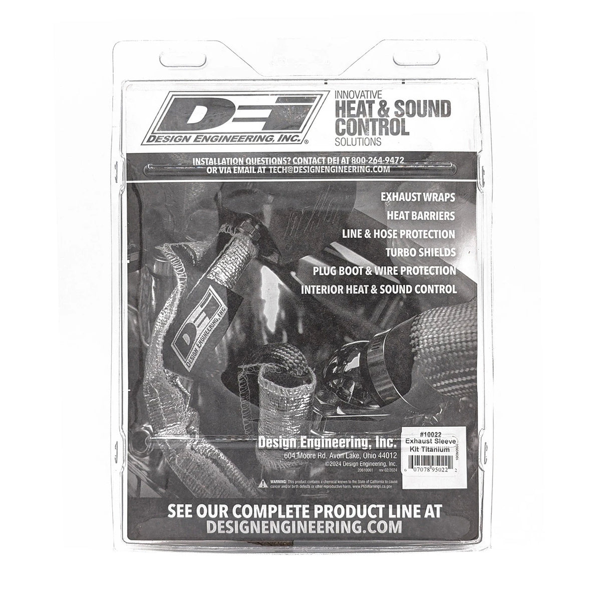 DEI Powersport Exhaust Sleeve Kit - Titanium