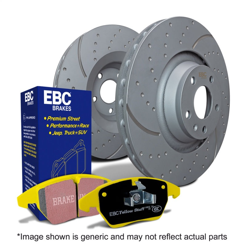 EBC S5 Rear Brake Kit Yellowstuff Pads GD Sport Rotors S5KR1760