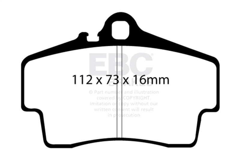 EBC Racing 97-02 Porsche 911 (996) RP-1 Race Rear Brake Pads DP81208RP1