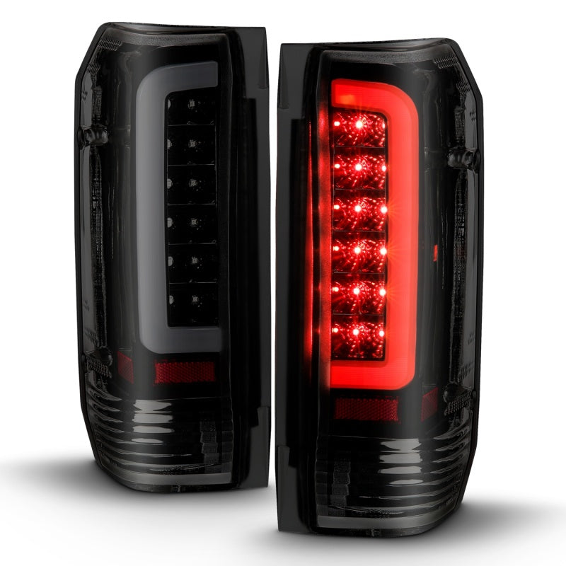ANZO 1987-1997 Ford F-350 LED Taillights - Smoke Lens