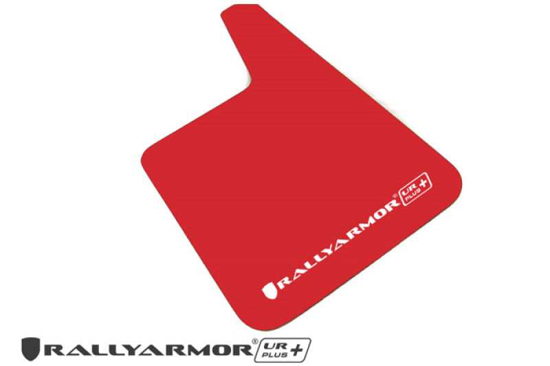 Rally Armor UR Mud Flaps - Universal - Black/Red Logo - #MF20-URP-BLK/RD