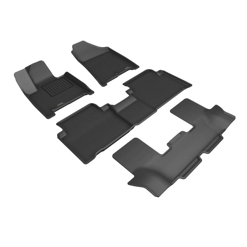 3D MAXpider Kagu Floor Mats for 2024-2025 Hyundai Santa Fe