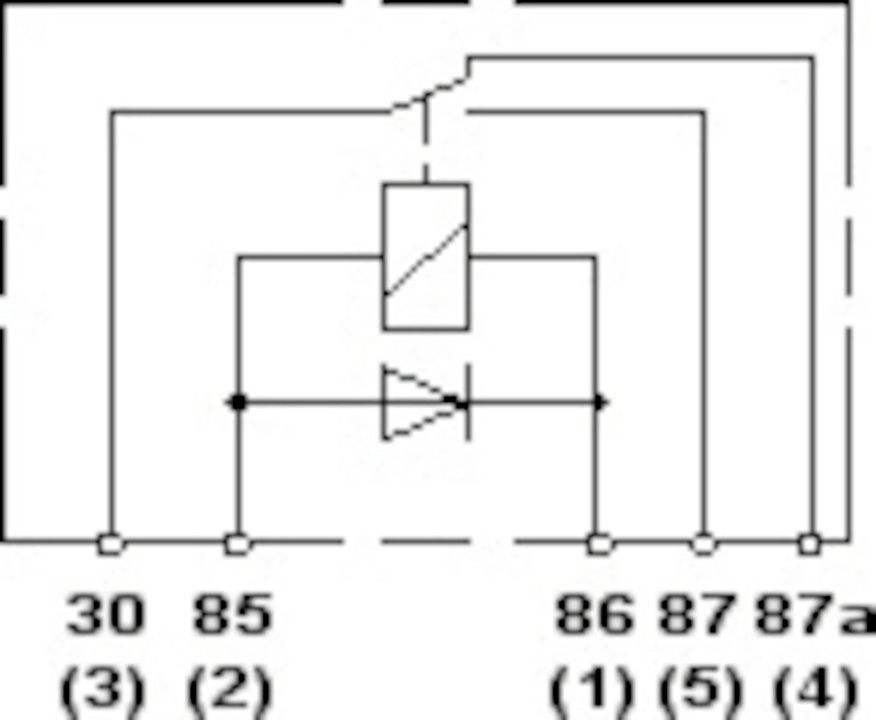 HELLA 007794047 Relay 12V 20/40A SPDT with Diode