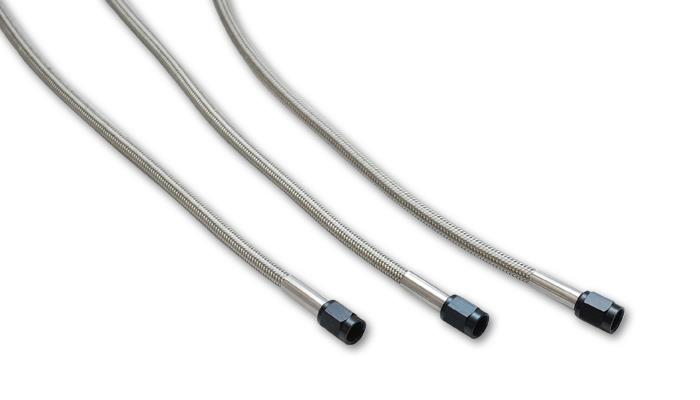 Vibrant Universal Oil Feed Kit 2ft Teflon lined S.S. hose with two -4AN female