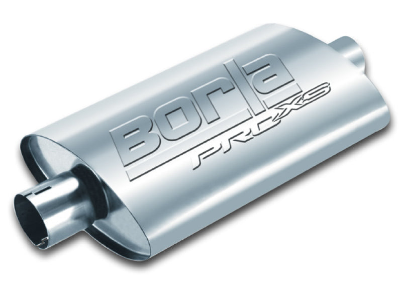 Borla 400496 Universal Pro-XS Oval 2.5in Inlet/Outlet Center/Center Notched Muffler - #400496