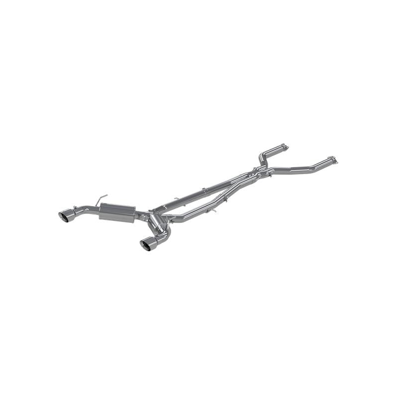 MBRP S4400304 16-22 Infiniti Q50 3.0L FWD/AWD 3in Cat Back w/ 4.5in OD Tips - T304 - #S4400304