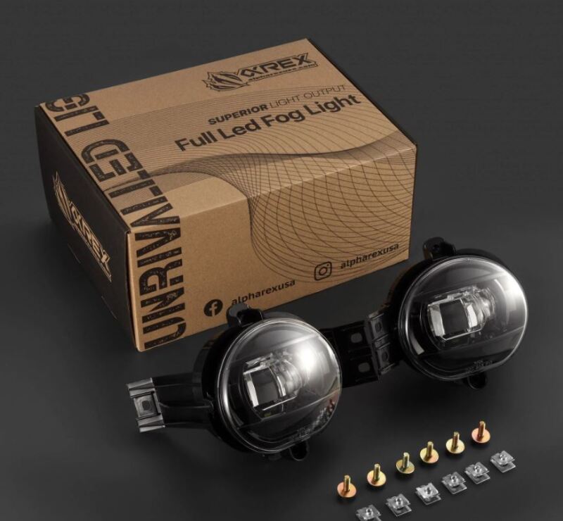 AlphaRex 210005 02-08 Dodge Ram 1500/03-09 Ram 2500/3500 DoubleTap Dual Color LED Projector Fog Lights - White/Amber