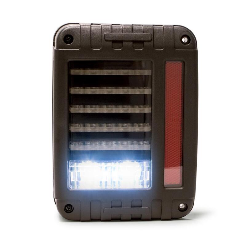 DV8 Offroad 07-18 Jeep Wrangler JK Octagon LED Tail Light - #TLJK-02