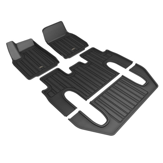 3D MAXpider Elitect Front, Rear & 3rd Row Floor Mats for 2022-2024 Tesla Model X (6-Seat)