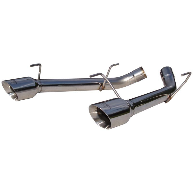 MBRP S7202304 Axle-Back Exhaust (Muffler-Delete) - 2005-2010 Ford Mustang GT 4.6L / 2007-2010 GT500 5.4L (Race) | T304 Stainless