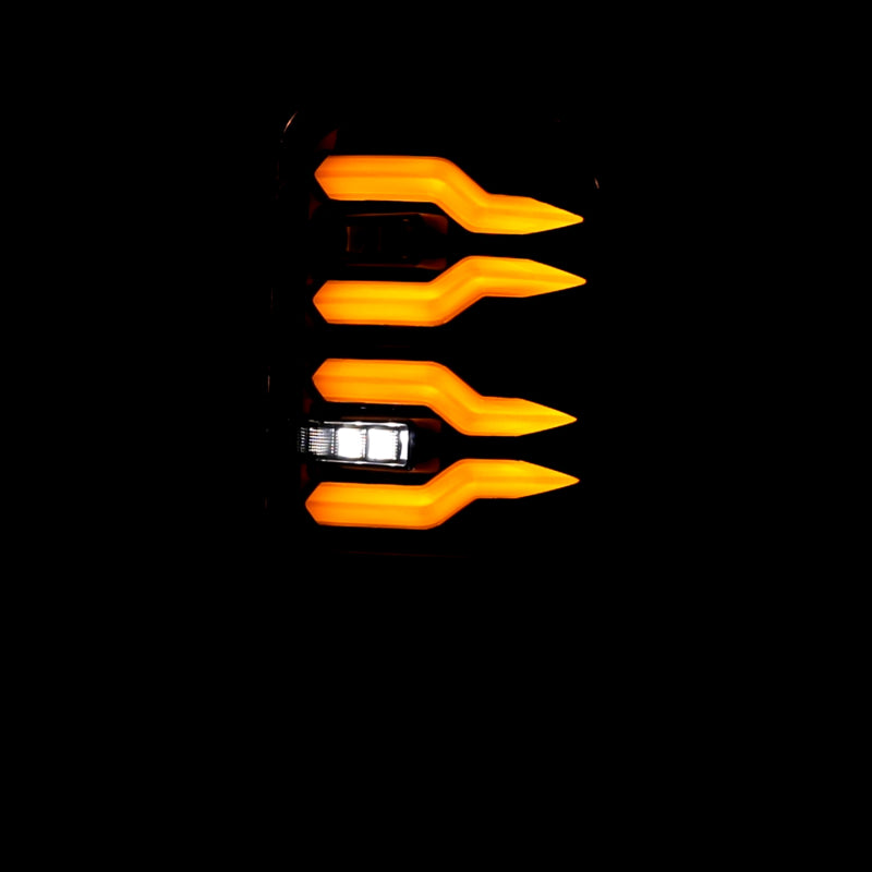 AlphaRex 643001 94-01 Dodge Ram 1500/2500/3500 LUXX-Series LED Tail Lights - Alpha-Black