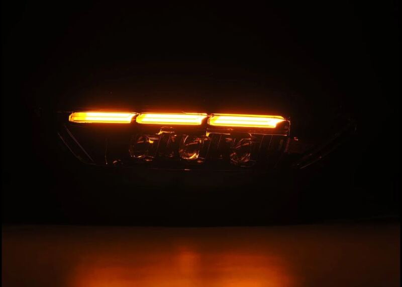AlphaRex 880261 15-17 Ford Mustang NOVA LED Projector Headlights Alpha Black with Activation Light/Sequential Signal/Switch DRL