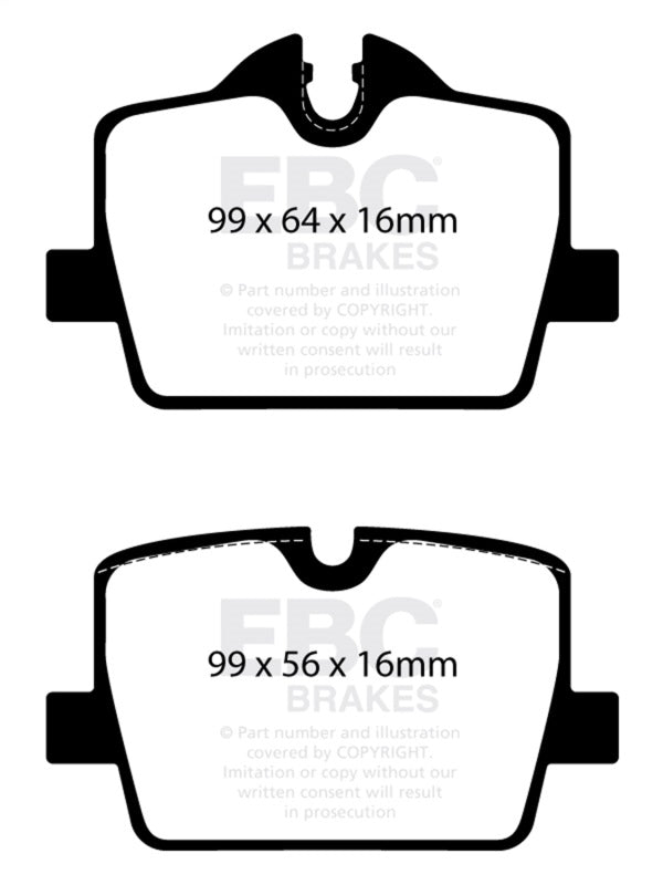 EBC 2019+ Toyota GR Supra (w/13in Rear Rotor) Redstuff Rear Brake Pads DP32405C