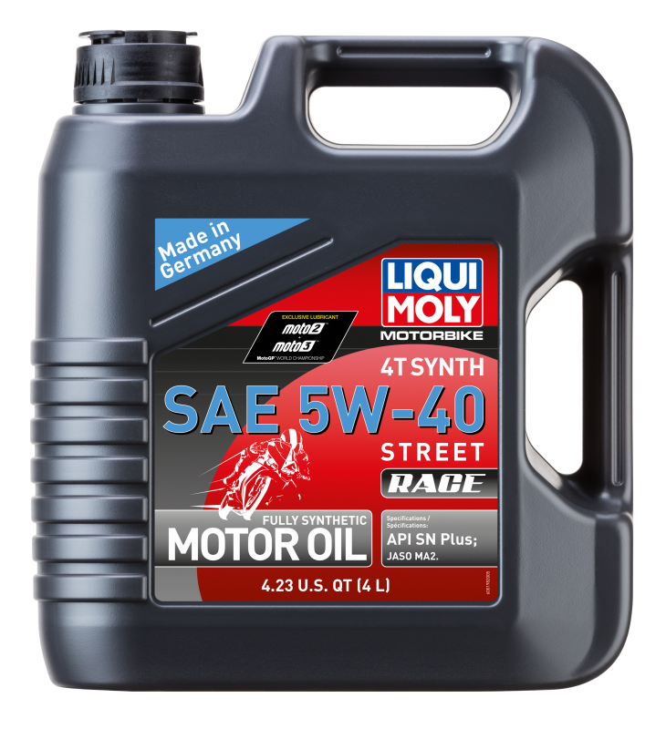 LIQUI MOLY 4L Motorbike 4T Synth 5W-40 Street Race (20076) - Pack of 4