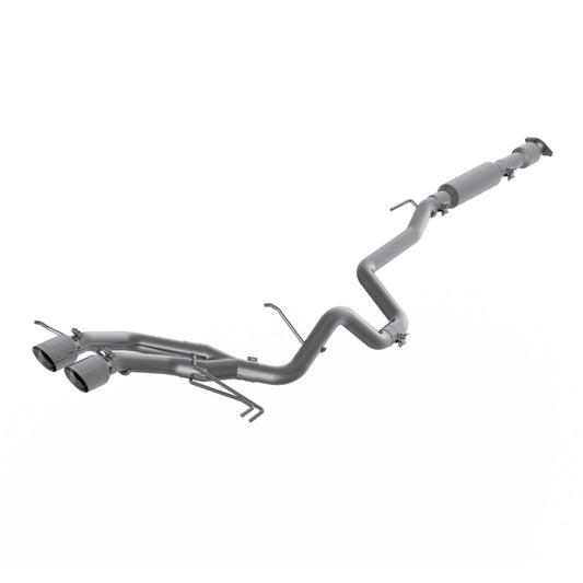 MBRP S4703304 13-18 Hyundai Veloster Turbo 2.5in T304 w/ 4in. OD Tips - Cat Back Dual Exit - #S4703304