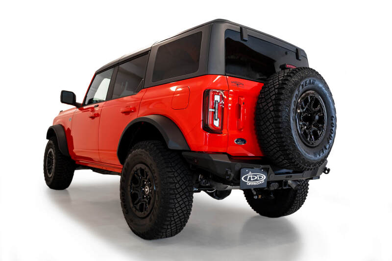 Addictive Desert Designs for 2021+ Ford Bronco Rock Fighter Rear Bumper - Hammer Black