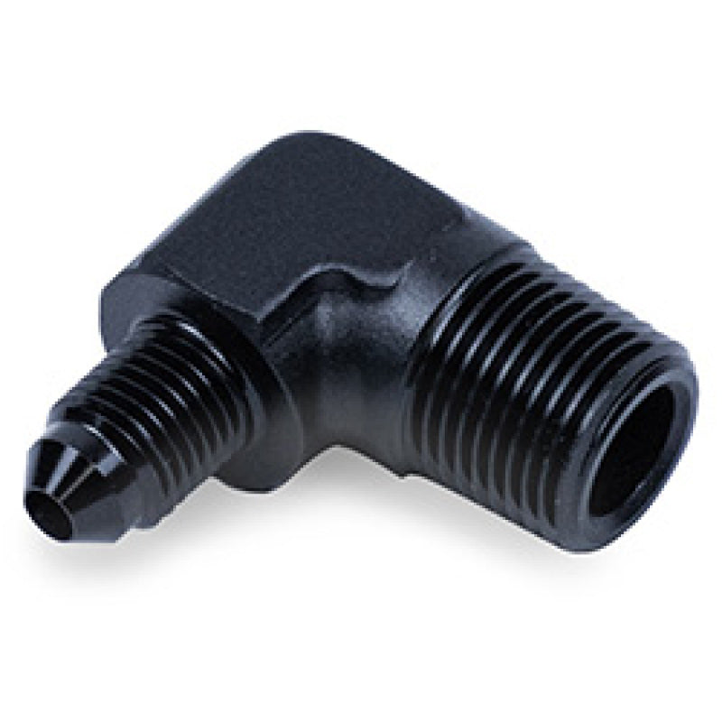 Snow Performance SNO-808-BRD 3/8in NPT to 4AN Elbow Water Fitting (Black)