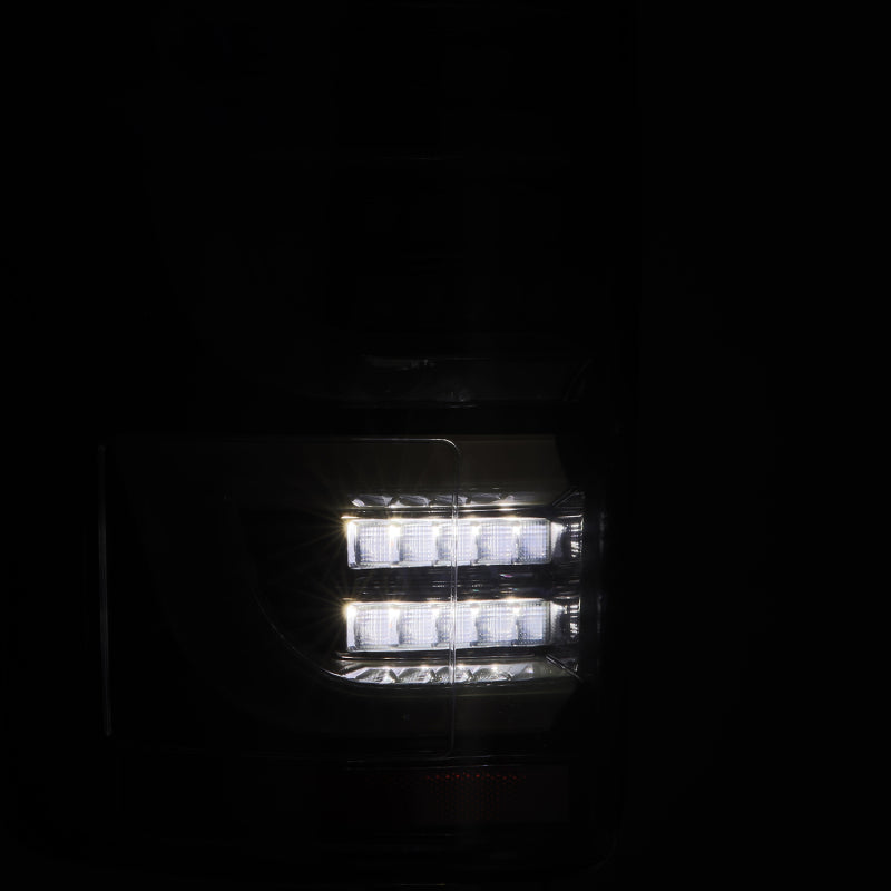 AlphaRex 652030 15-20 Ford F150 Luxx-Series LED Tail Lights Alpha-Black