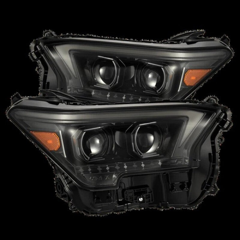 AlphaRex 880334 23-24 Toyota Tacoma LUXX-Series LED Projector Headlights Alpha Black with Activation Light & Sequential Signal + DRL
