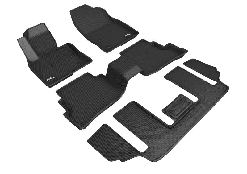 3D MAXpider Kagu Front, Rear & 3rd Row Floor Mats for 2020-2023 Mazda CX-9