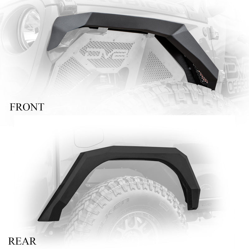 DV8 Offroad 2019+ Jeep Gladiator Armor Fenders - #FDGL-02