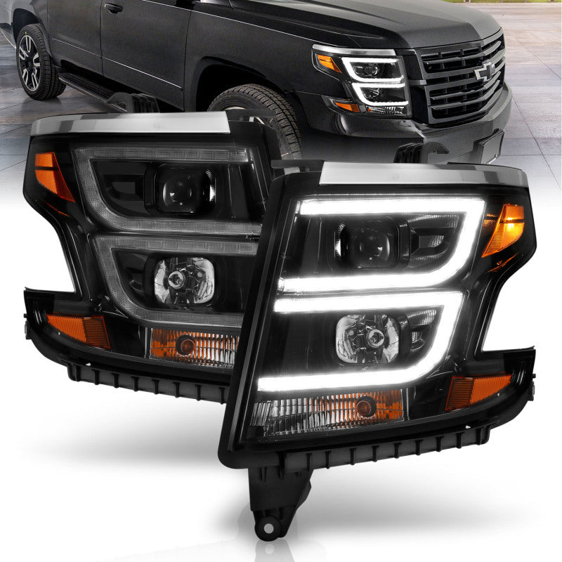ANZO 2015-2020 Chevrolet Suburban LED Projector Headlights