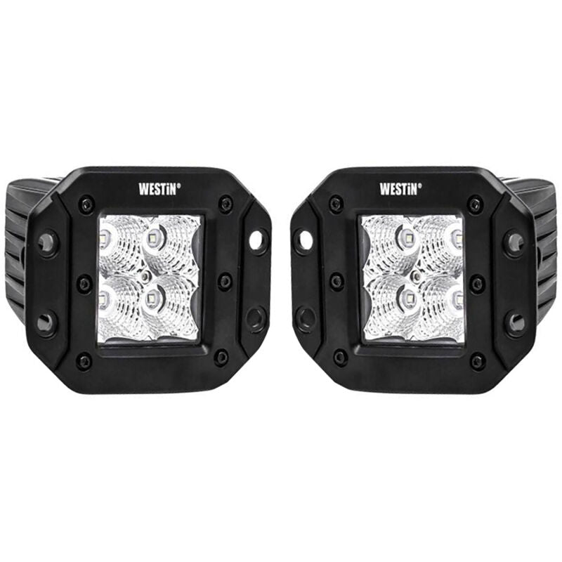 Westin 09-1218FM4 FM4Q 3W Osram with mounting hardware and pigtail connectors (set of 2) Black