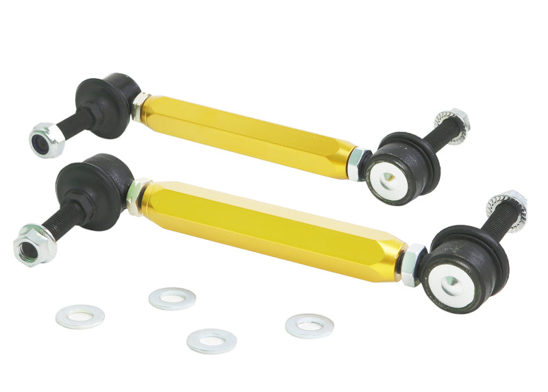 Whiteline KLC140-255 Universal Sway Bar Link Kit Heavy Duty Adjustable 10mm Ball/Ball Style