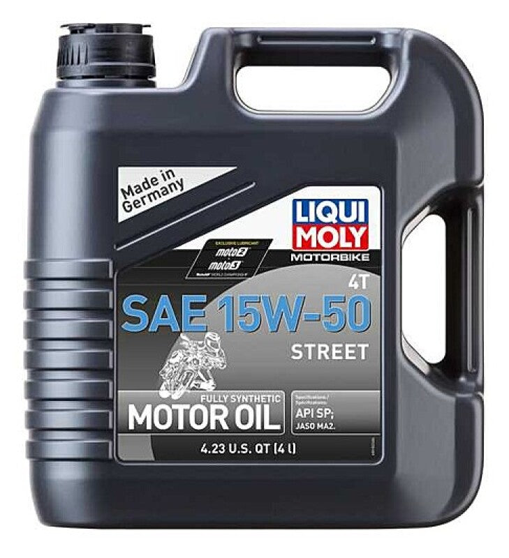 LIQUI MOLY 4L Motorbike 4T SAE 15W-50 Street (20060) - Pack of 4