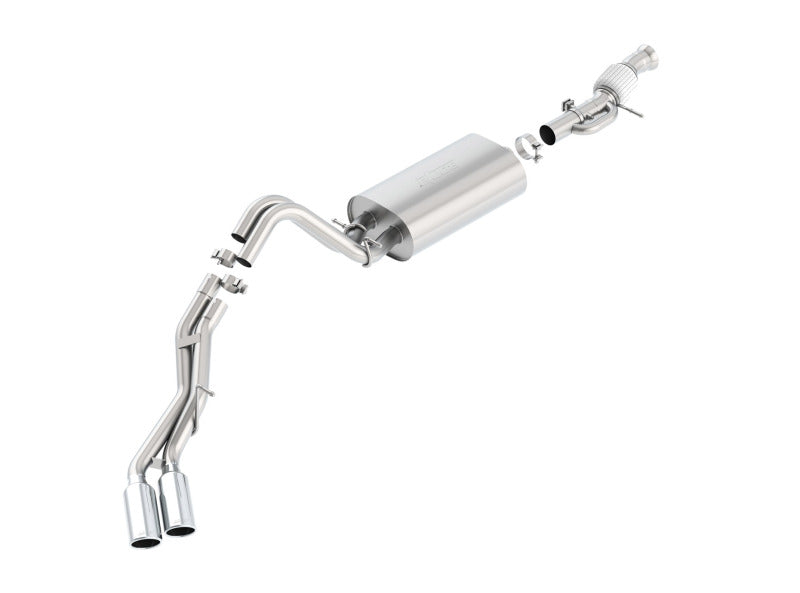 Borla 140559 Touring Cat Back 15-16 GMC Denali 6.2L V8 2.75in, 2.25in Dual Same Side Exit 4in Tips Exhaust - #140559