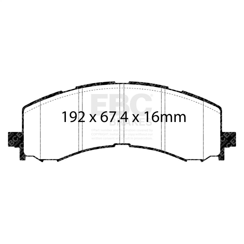 EBC 2022+ Ford Bronco Raptor 3.0T Extra Duty Front Brake Pads ED93141