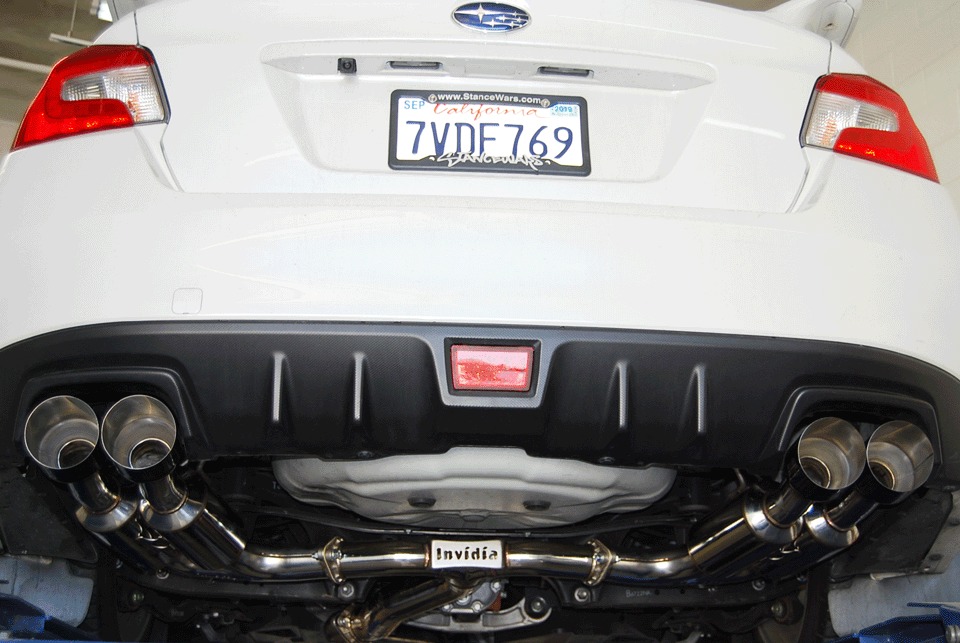 Invidia HS15STIGM4SB 11-21 Subaru WRX/STI Sedan Gemini R400 Single Layer Black tip Cat-back Exhaust