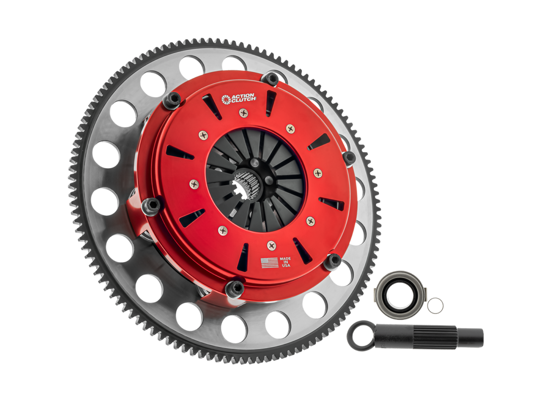 Action Clutch ACR-2304-3D 7.25in Triple Disc Race Kit with Steel Flywheel for 2006-2014 Subaru WRX 2.5L DOHC (EJ255) Turbo AWD
